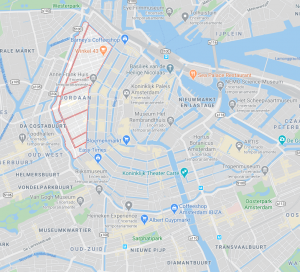 Mapa de Jordaan