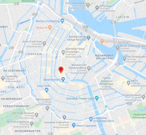 Mapa da Praça Spui